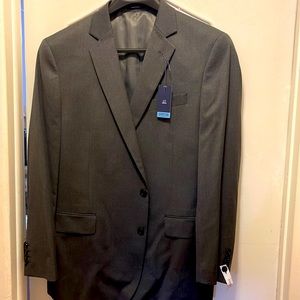 Stafford Med Grey stretch blazer in classic fit.